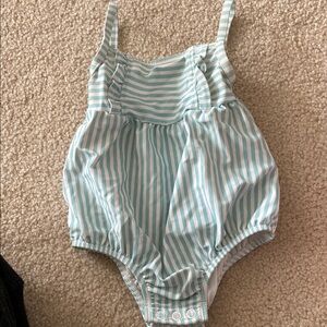 Baby Blue Striped swimsuit